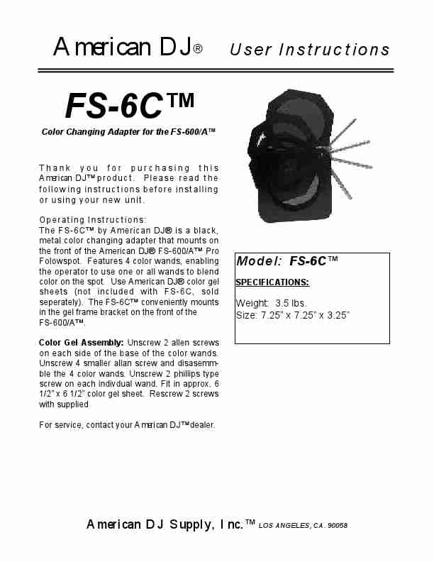 American DJ DJ Equipment FS-6C-page_pdf